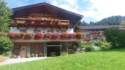 Ein Garten an der Unterkunft Ferienwohnung Oberbachhof