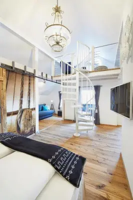 Ein Bett oder Betten in einem Zimmer der Unterkunft Boutique Appartments AlteGreißlerei