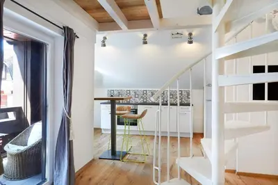 Küche/Küchenzeile in der Unterkunft Boutique Appartments AlteGreißlerei