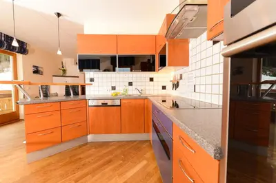 Küche/Küchenzeile in der Unterkunft Appartement Hutegger