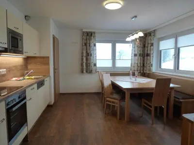 Küche/Küchenzeile in der Unterkunft Ferienhaus u. Appartement Knauss