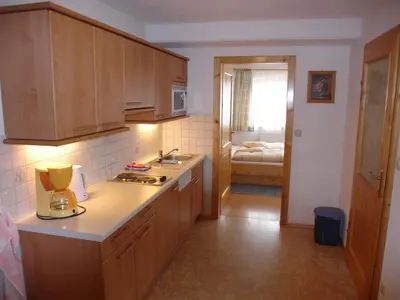 Küche/Küchenzeile in der Unterkunft Ferienhaus u. Appartement Knauss
