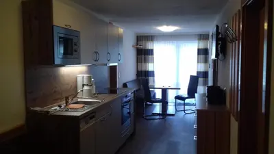 Küche/Küchenzeile in der Unterkunft Ferienhaus u. Appartement Knauss