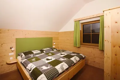 Ein Bett oder Betten in einem Zimmer der Unterkunft Bio Chalet 