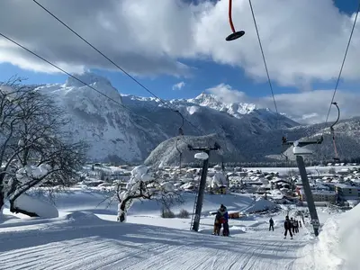 Jagdhütte im Winter