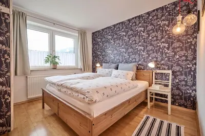 Ein Bett oder Betten in einem Zimmer der Unterkunft Bungalow Nr. 33