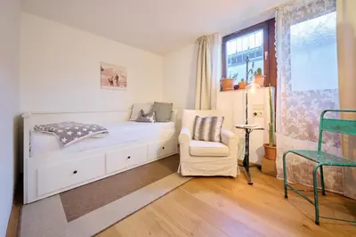 Ein Bett oder Betten in einem Zimmer der Unterkunft Bungalow Nr. 33