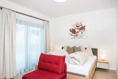 Ein Bett oder Betten in einem Zimmer der Unterkunft Villa Valentine