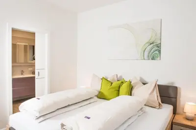 Ein Bett oder Betten in einem Zimmer der Unterkunft Villa Valentine