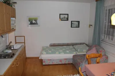Küche/Küchenzeile in der Unterkunft Gästeappartement Erlbacher Richard