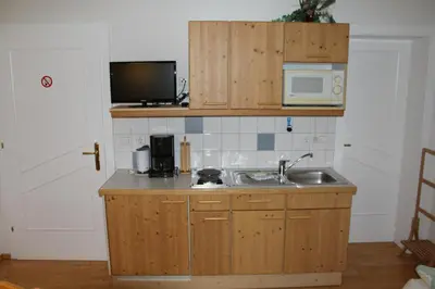 Küche/Küchenzeile in der Unterkunft Gästeappartement Erlbacher Richard