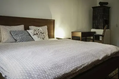 Ein Bett oder Betten in einem Zimmer der Unterkunft Ferienwohnung Moarhofer
