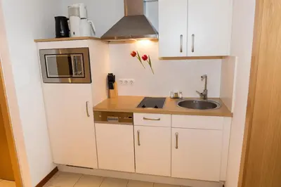 Küche/Küchenzeile in der Unterkunft Haus Hubertus