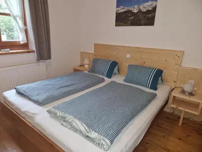 Ein Bett oder Betten in einem Zimmer der Unterkunft Kachelofenwohnung Pölzleitner