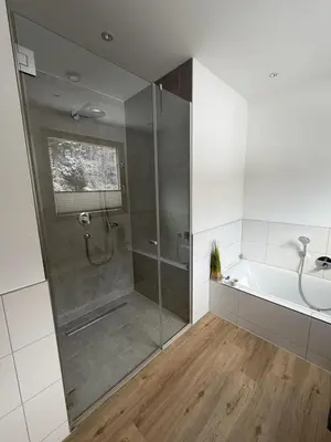 Ein Badezimmer in der Unterkunft Traunseeloft