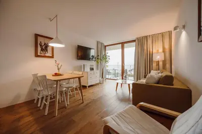 TV/Unterhaltungsangebot in der Unterkunft Appartement Schwarz