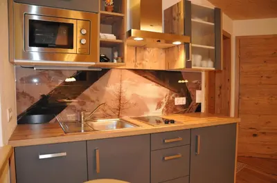 Küche/Küchenzeile in der Unterkunft Romantikappartement Petz****