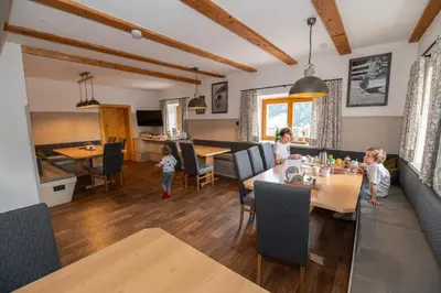 Ein Sitzbereich in der Unterkunft Obergersbach