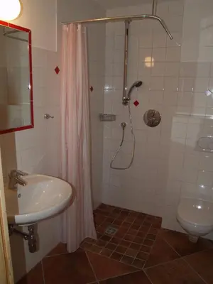 Ein Badezimmer in der Unterkunft Apartments Stegmühle