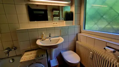 Ein Badezimmer in der Unterkunft Dachsteinblick
