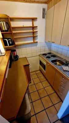 Küche/Küchenzeile in der Unterkunft Dachsteinblick
