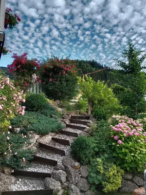 Ein Garten an der Unterkunft Appartement Haus Tanja