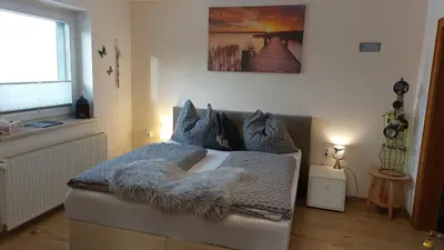 Ein Sitzbereich in der Unterkunft Appartment Tobias