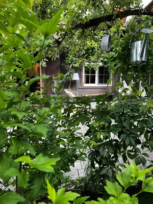 Ein Garten an der Unterkunft Tini House