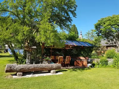 Ein Garten an der Unterkunft Haus Speck`n
