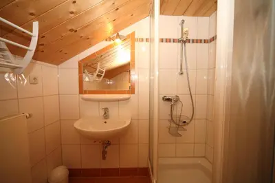 Ein Badezimmer in der Unterkunft Ferienhaus Hutegger