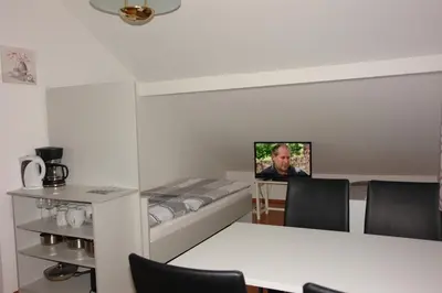 Ein Bett oder Betten in einem Zimmer der Unterkunft Gästehaus Daniela