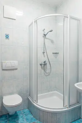 Ein Badezimmer in der Unterkunft Leitner Gästehaus