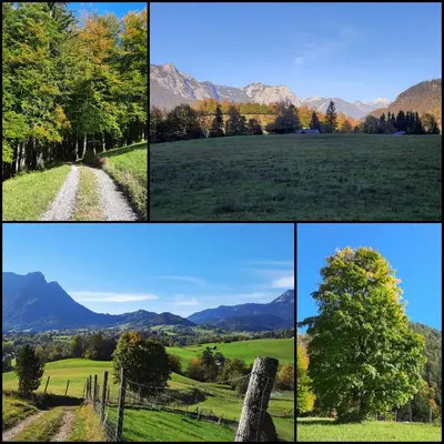 Naturlandschaft in der Nähe des Privatzimmers