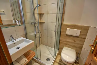 Ein Badezimmer in der Unterkunft Appartementhaus Sonne