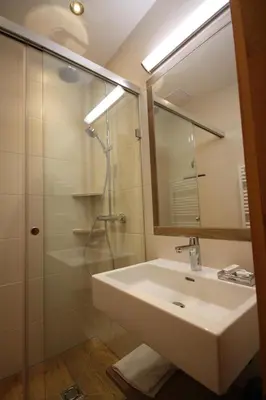 Ein Badezimmer in der Unterkunft Appartementhaus Sonne