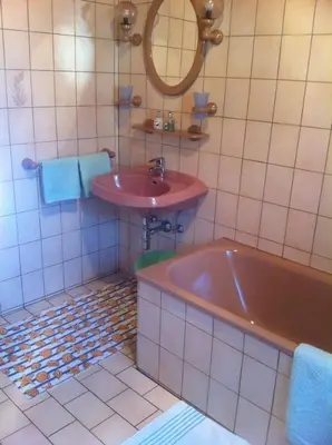 Ein Badezimmer in der Unterkunft Ferienwohnung Susanne Hillbrand
