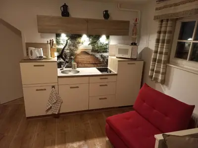 Küche/Küchenzeile in der Unterkunft Apartment Almröserl Edelweiss