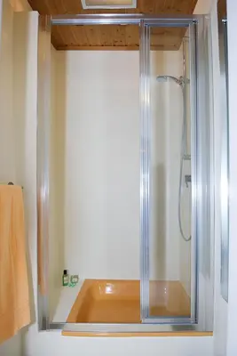 Ein Badezimmer in der Unterkunft Ferienwohnung Alpenblick