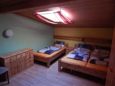 Ein Bett oder Betten in einem Zimmer der Unterkunft Appartement Bergblick