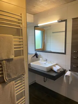 Ein Bett oder Betten in einem Zimmer der Unterkunft Ferienhaus Julia