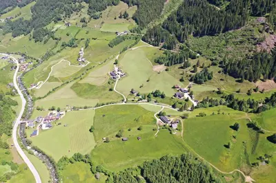 Naturlandschaft in der Nähe des Bauernhofs