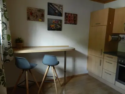 Küche/Küchenzeile in der Unterkunft Egglmeier's Ferienwohnung