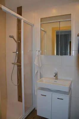Ein Badezimmer in der Unterkunft Bauernhof 