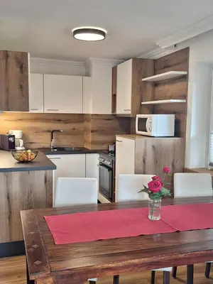 Küche/Küchenzeile in der Unterkunft Pension Appartements Reithof