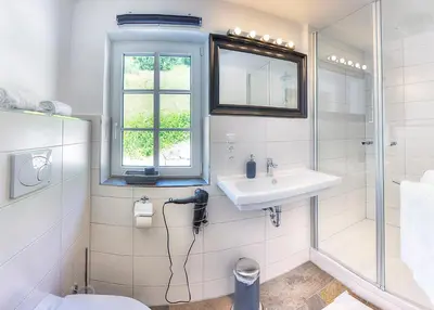 Ein Badezimmer in der Unterkunft Chalet am Sonnenhang