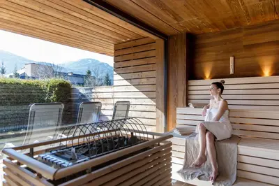 Ein Balkon oder eine Terrasse in der Unterkunft Wellnesshotel Eggerwirt