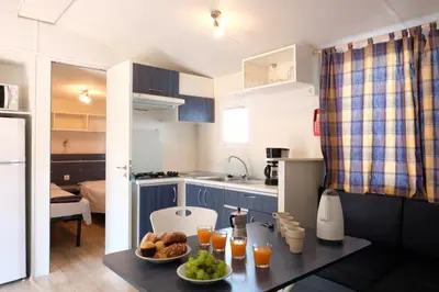 Küche/Küchenzeile in der Unterkunft Camping Bella Austria