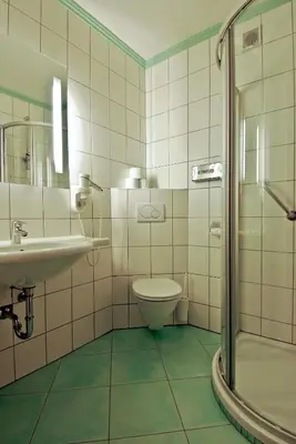 Ein Badezimmer in der Unterkunft Gasthof Weißes Rössl