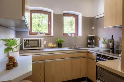 Küche/Küchenzeile in der Unterkunft schaus Lüftenegger Ferienhaus