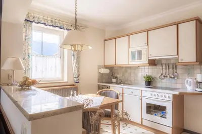 Küche/Küchenzeile in der Unterkunft Appartements Lüftenegger